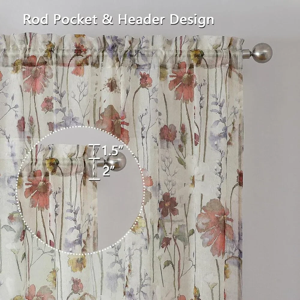 Crushed Sheer Curtains